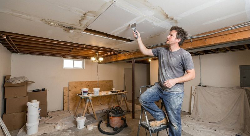Basement Drywall Repair in Alpharetta, GA